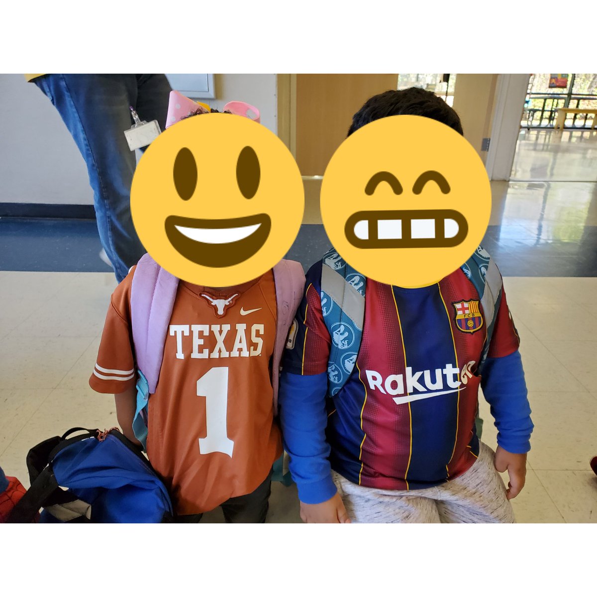 Ms_LFlores's tweet photo. Day 3 of @hisd_SRE celebrating red ribbon week. Today we are teaming up against drugs by wearing our favorite sports team. @HISD_ACC https://t.co/SXiwi4jFKG https://t.co/d5239fj6lV