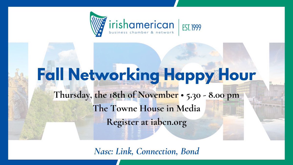 IABCNPhila's tweet photo. Today’s #IABCNupdates:
➡️ In-person & virtual November events 🍻💻
➡️ Save the date for our Christmas party🎄
➡️ Early bird tickets available for our signature event, the Ambassador’s Awards Luncheon ✨
https://t.co/MXA857qqIn
#IABCN21 #IABCNonline #Nasc #IrishHappyHour
#AMB22 https://t.co/If6xSKOrO1