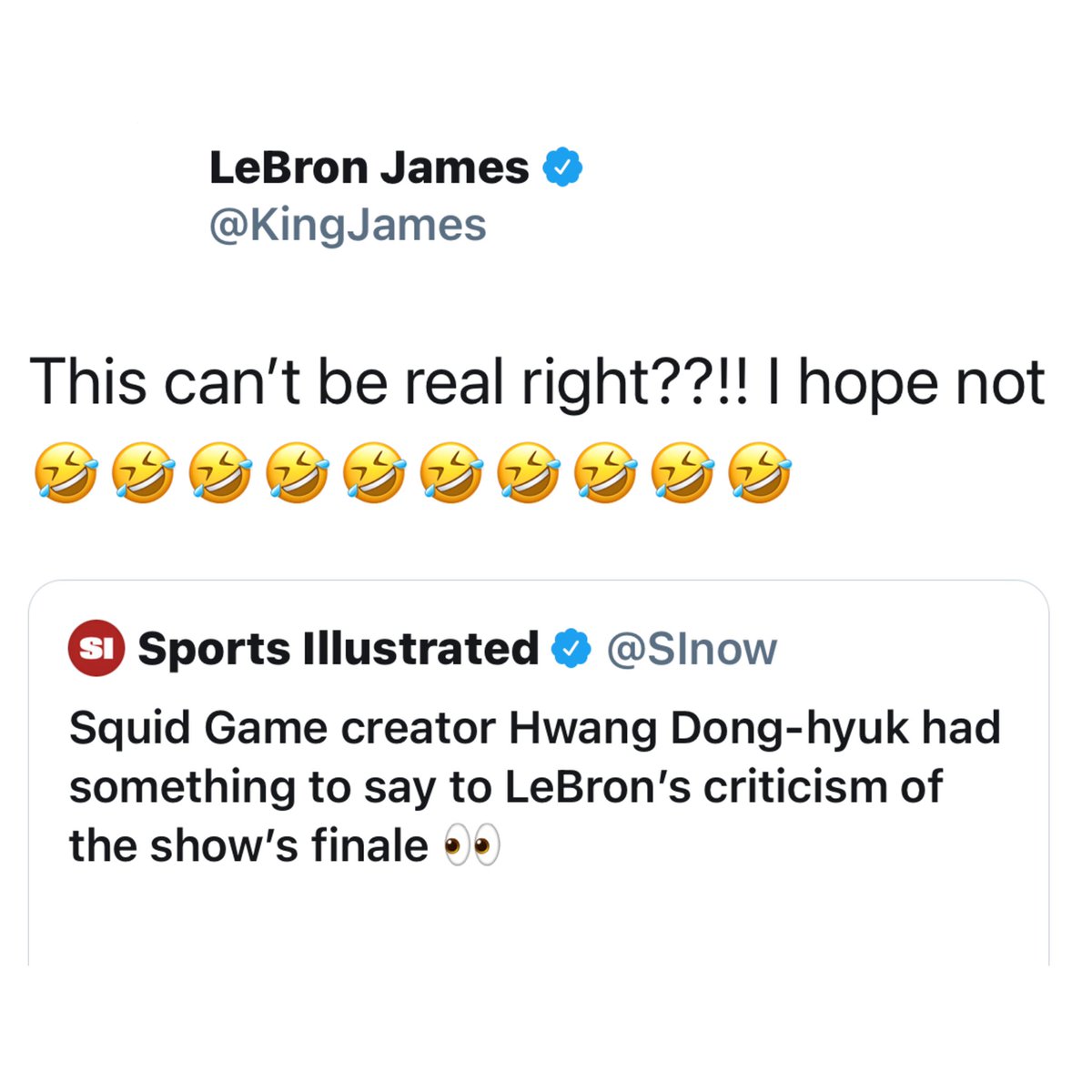 WORLDSTAR's tweet image. #LeBronJames responds back! 👀😳 @KingJames