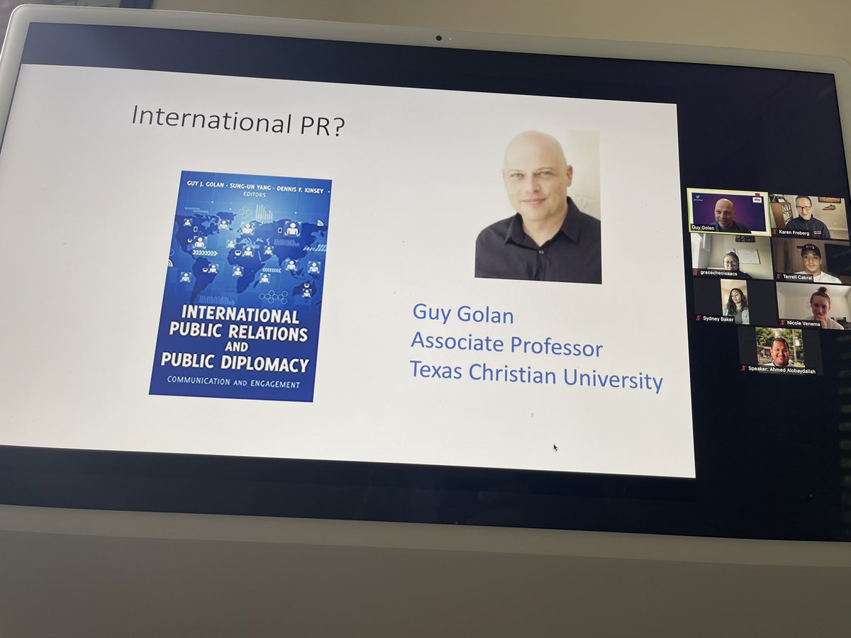 kfreberg's tweet photo. Thank you @GuyGolan for speaking to #FrebergPR tonight all about International PR!

Also - major 👏🏻 for all of the coffee references and case studies! 🤩 https://t.co/XLodTmN8WS