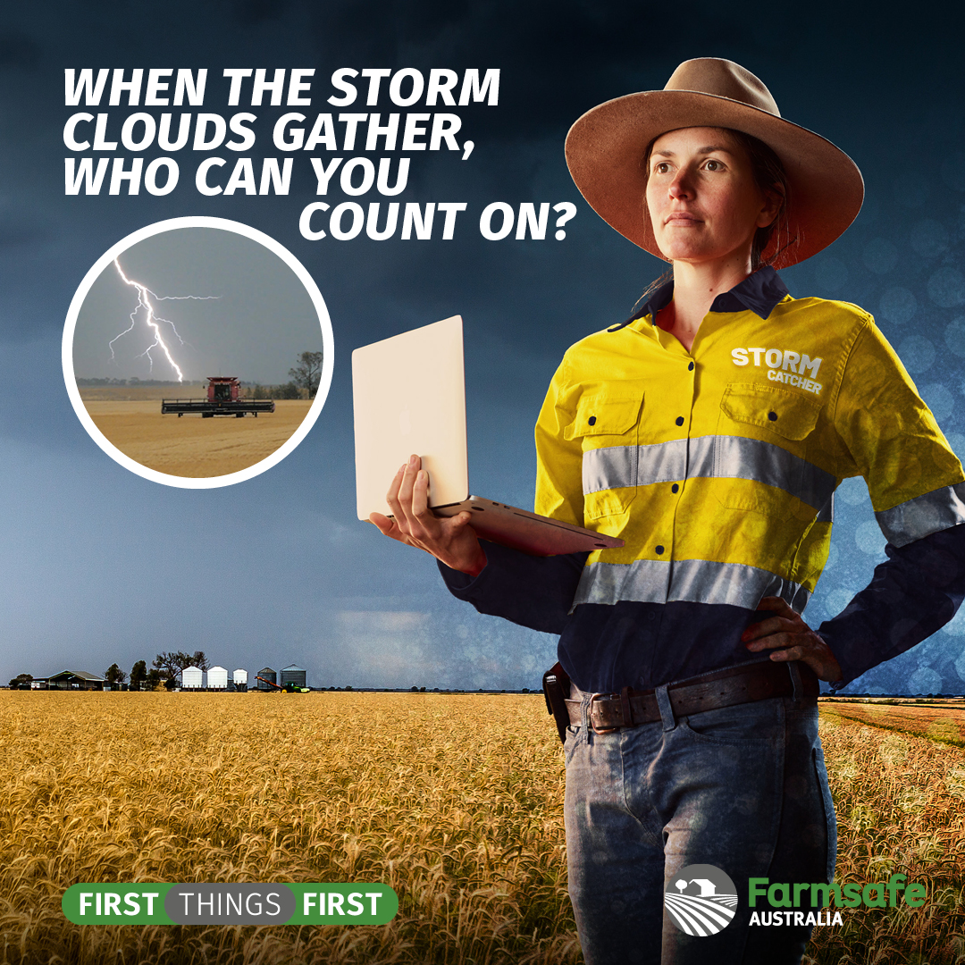 #HarvestHeroes - Meet #StormCatcher - who is all over weather forecasts & is able to solve problems before they arise. She is skilled when it comes to adapting & pivoting if required. Learn more about her superpowers & how you can be a Harvest hero at farmsafe.org.au/a-practical-gu…
