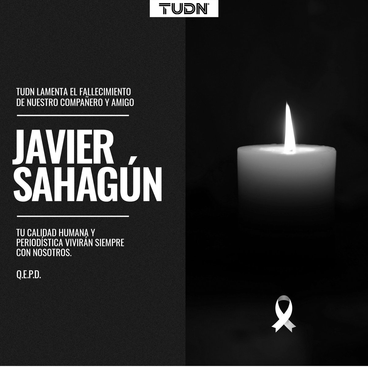 Nos tocaste el corazón con tu calidad periodística, pero nos dejas una huella en el alma con tu calidad humana. Siempre vivirás nuestros corazones. ¡Hasta pronto, amigo! 🤍