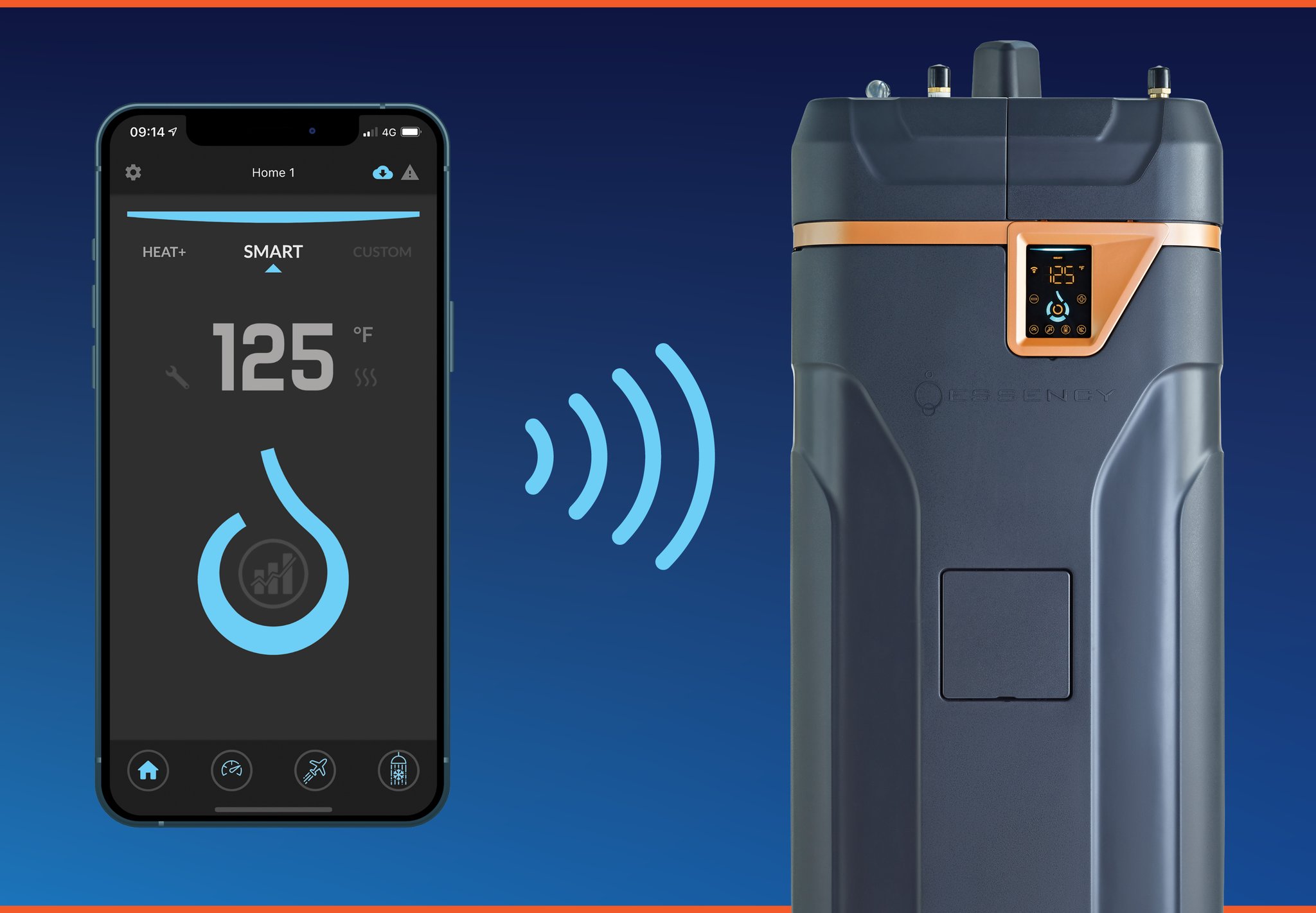 Essency Water Heaters on X: Homeowners control home water temperature  using the new E55R water heater's app-based digital controls. One more  reason to own an Essency E55R water heater - world's first