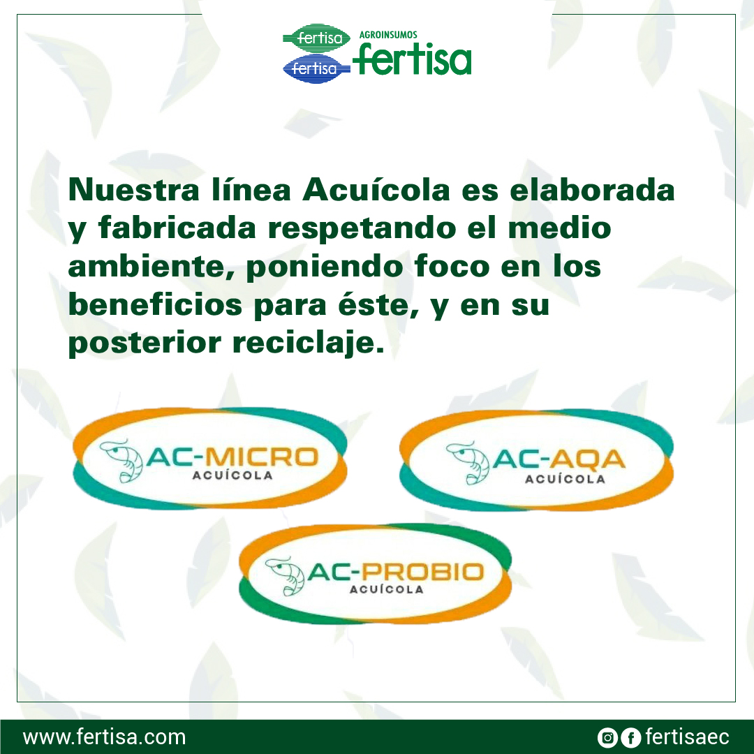 fertisaec's tweet photo. #Vialtecsa, Sustentabilidad ambiental con nuestra línea acuícola #Fertisa 🦐💧🍃
Cotizaciones y más información de este producto en el link en la bio🔝
◼
◼
#Fertisa #Ecuador #camaroneras #acuacultura #acuícola #camarones #piscinasdecamaron #vialtecsa #ecofriendly https://t.co/kwHLTUSNVj