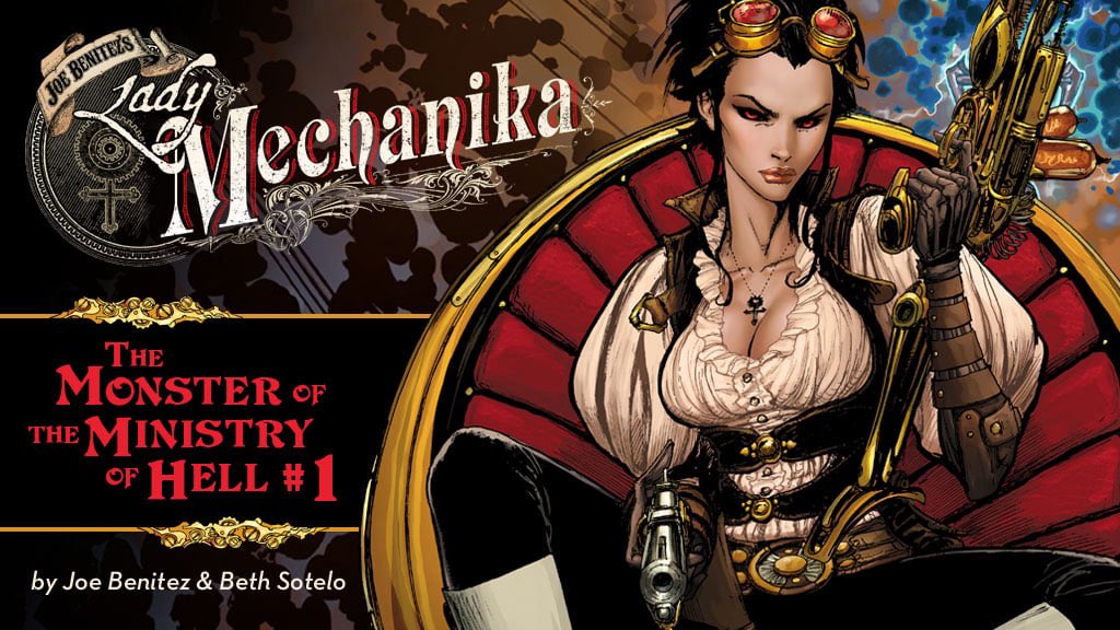 BenitezProduct's tweet photo. LADY MECHANIKA: THE #MONSTER OF THE MINISTRY OF #HELL #1 IS OFFICIALLY DONE!!! We've put the finishing touches on our #first issue, and it’s now off to the printer. A BIG #Thankyou to everyone who has supported #LadyMechanika through the years. Your support means everything! https://t.co/PWIdl2wazM