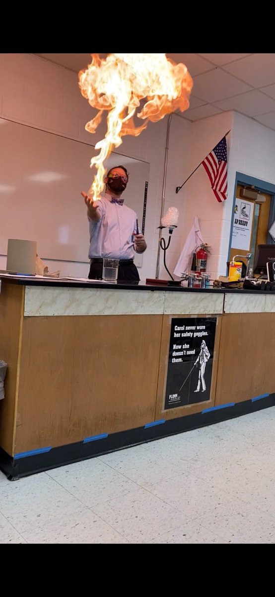 Nothing better than being a Chemistry teacher!! Because I get to do stuff like this!!