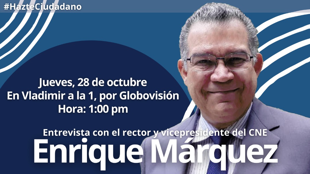 Mañana jueves #28oct estaré conversando con Vladimir Villegas en @Vladimirala1Gv, por <a href="/globovision/">Globovisión</a>. Estaremos atentos a sus comentarios.