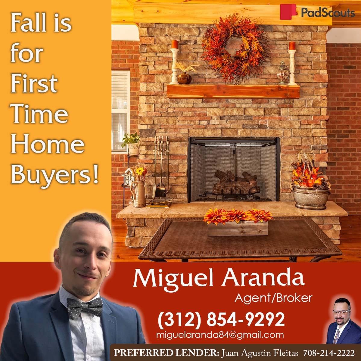 miguelaranda84's tweet photo. Fall is the perfect time to buy for FIRST TIME home buyers! Sellers are super motivated, and the market is still HOT! 📱312.854.9292 or
📩 miguel.aranda@padscouts.com for more information! 
🌐 https://t.co/MKrQLFdyQ6
#MiguelAranda #HabloEspañol #Padscouts #firsttimehomebuyers https://t.co/w4uONsqgwb