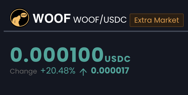 WoofSolana's tweet photo. $0.0001
17.9 billion tokens
$1.79 Million MCAP
$WOOF #WOOFTOGETHER #WOOFGANG
Killing zeros today πΆ https://t.co/dV6bnwrCGE