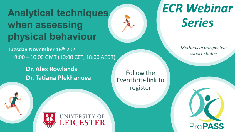 ProPASSconsort's tweet photo. Excited to announce 📢 📢 that registration is now open for the first webinar of our new #ECR series on #measurement!!
Register here to hear on analytical techniques in processing #PhysicalActivity data: https://t.co/kJNJymj3nG
Please RT 🔁 https://t.co/8hgwbHam9n