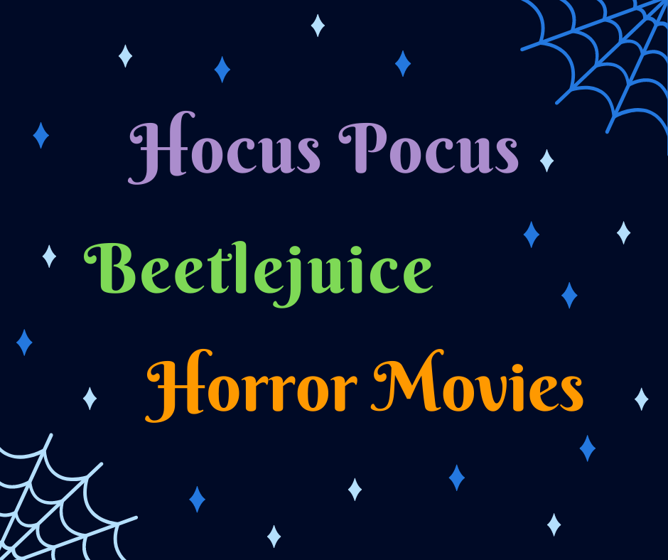 Spark Coordinator, Carrie, says 2 of her must watch movies in October are Hocus Pocus and Beetlejuice. She is also a big fan of horror movies so she watches quite a few of those during this spooky month as well.