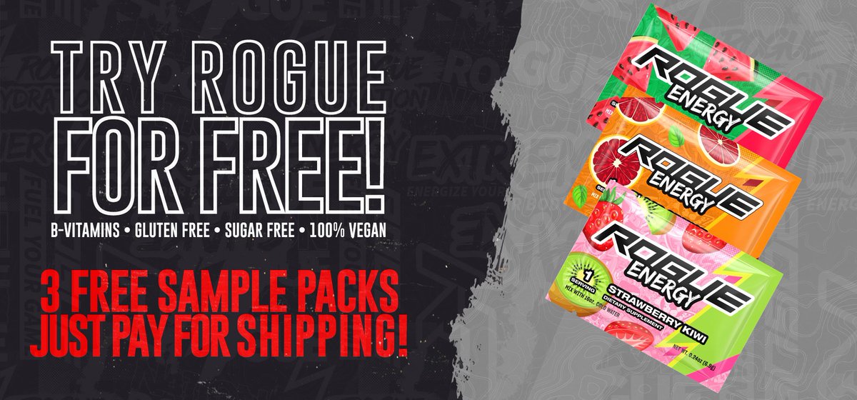 We are so confident that you will LOVE Rogue that we are letting you try it for FREE. 

Build a Custom 3 Pack FOR FREE and only pay shipping. 

Hit the link below and @ every friend who you actually like 😂
RogueEnergy.com