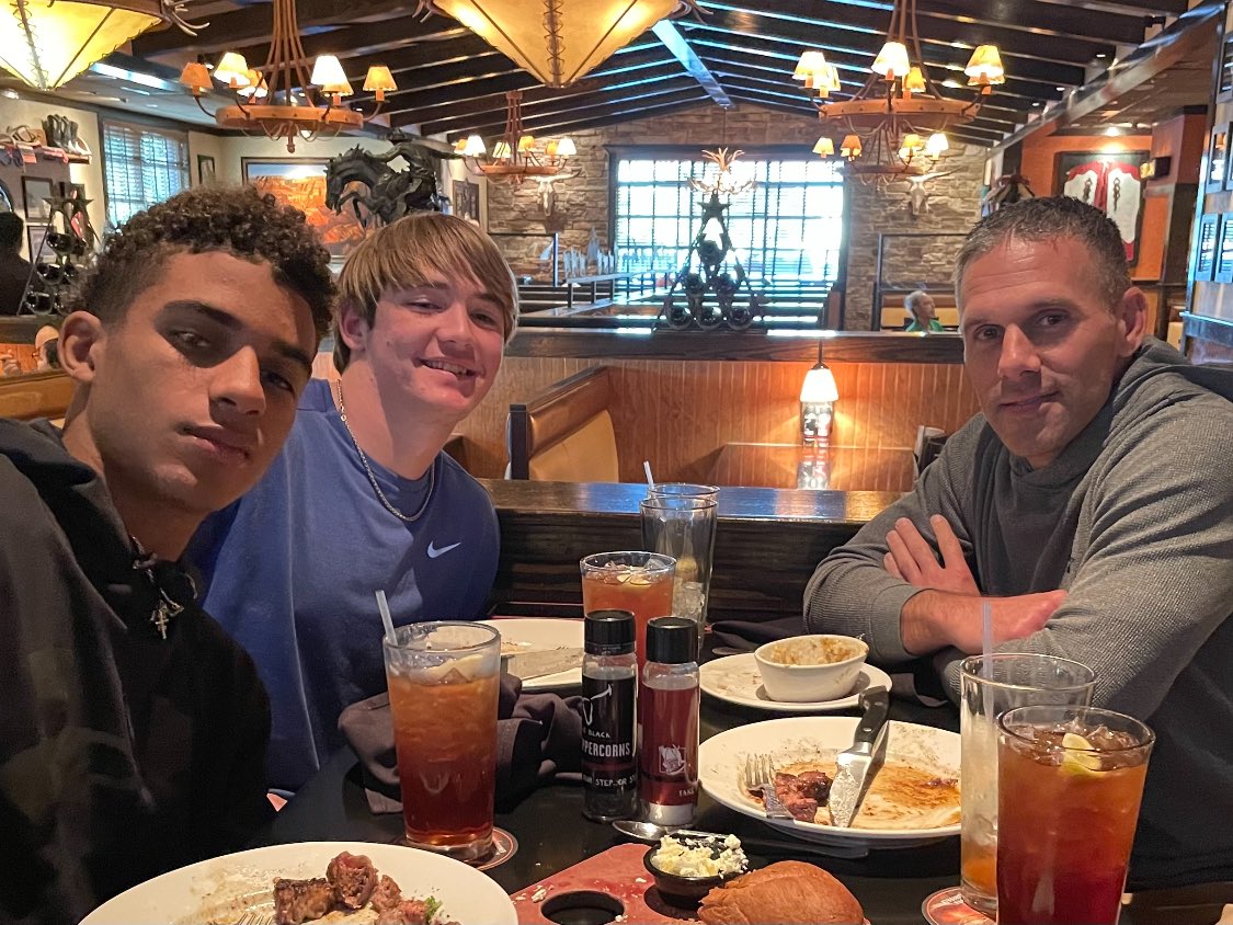 Travis Bush (@coachtbush) on Twitter photo Really enjoyed dinner with the QBs today!! Extremely proud of both of these young men and how much they’ve grown. I wish I could describe the selflessness of these two…and the leadership they’ve shown. I promise I’ve learned way more from them this season!!
<a href="/Canyon_Football/">Canyon Cougar Football</a> Really enjoyed dinner with the QBs today!! Extremely proud of both of these young men and how much they’ve grown. I wish I could describe the selflessness of these two…and the leadership they’ve shown. I promise I’ve learned way more from them this season!!
<a href="/Canyon_Football/">Canyon Cougar Football</a>