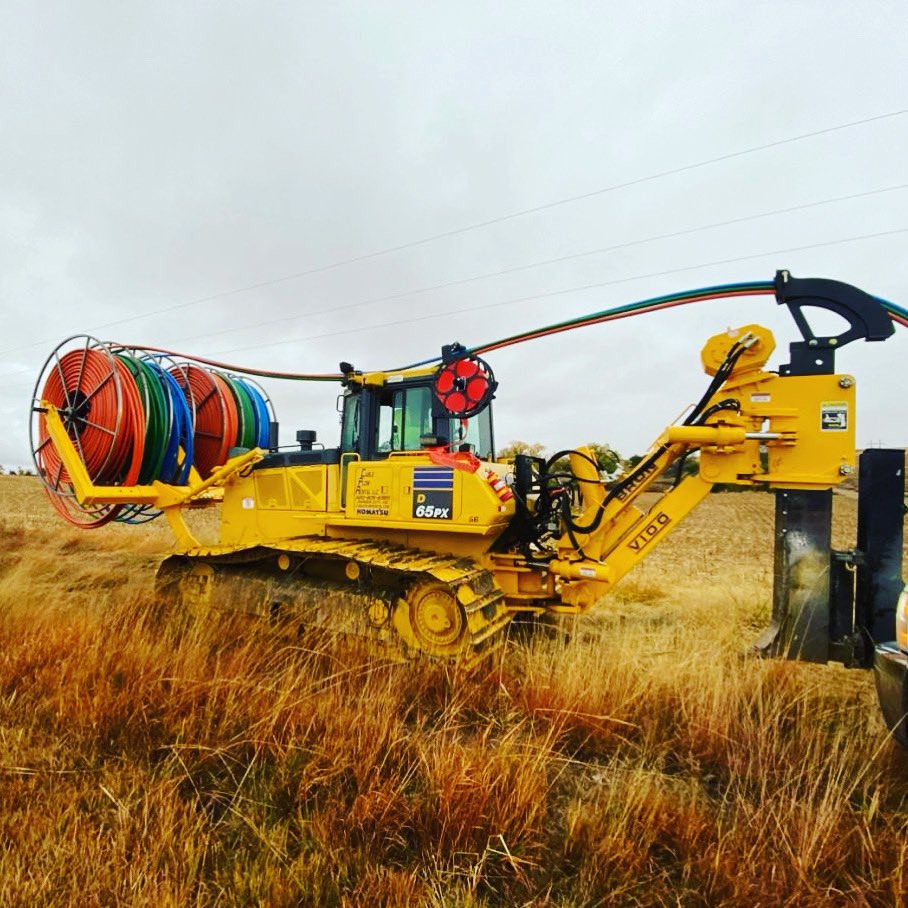 RlmUnderground's tweet photo. Our Nebraska crews are working hard to beat winter weather and rough ground conditions. Connecting the underserved areas one mile at a time. #RuralBroadband https://t.co/l74WPZ6W6d