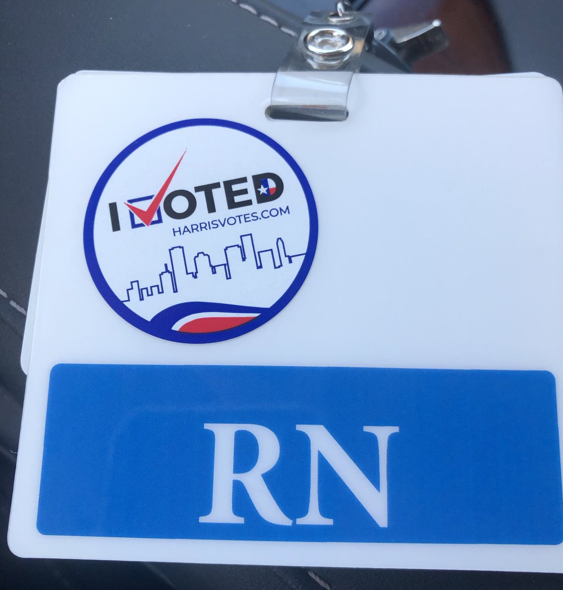 YgClarke's tweet photo. Don’t forget to vote! There is no line at @KleinISD MPC and it’s open until 7pm. #nursesvote #kleinvotes https://t.co/rxpQOsHuSH