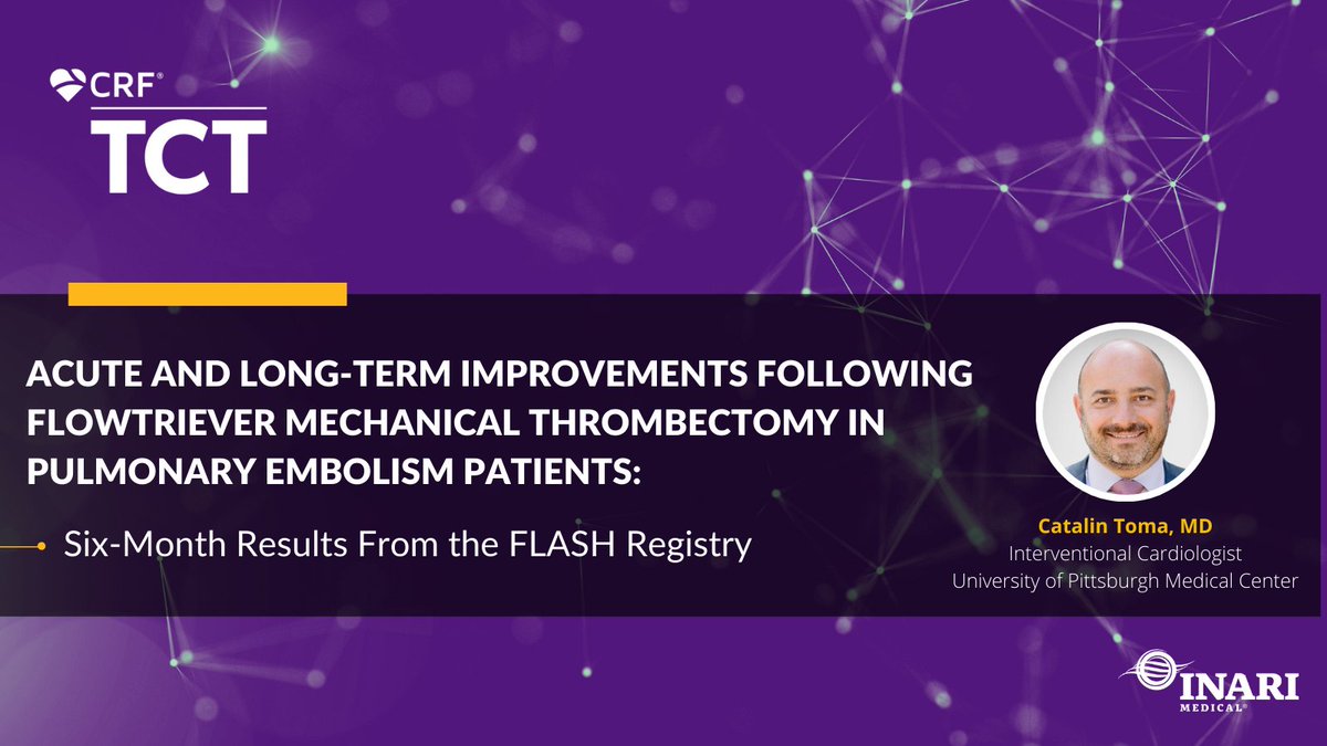 Thomas_TuMD's tweet photo. @CatalinPToma presented the six-month results of the first 500 patients enrolled in the FLASH registry today! Fantastic news for patients and great discussion led by @sahilparikhmd! @TCTConference, #TCT2021, #FLASH500, #FlowTriever https://t.co/tUSUiglR20