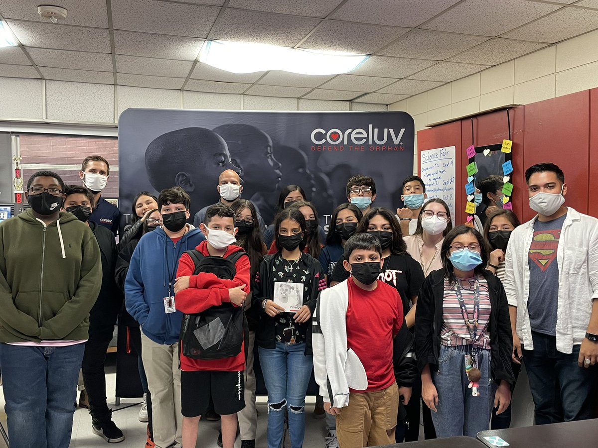 Mr_Posada_'s tweet photo. HEART of the Brick is teaming up with @Coreluv to #DefendTheOrphan and making a difference for the month of November. @HambrickMS_AISD @AldineISD https://t.co/IpnRA0SBia