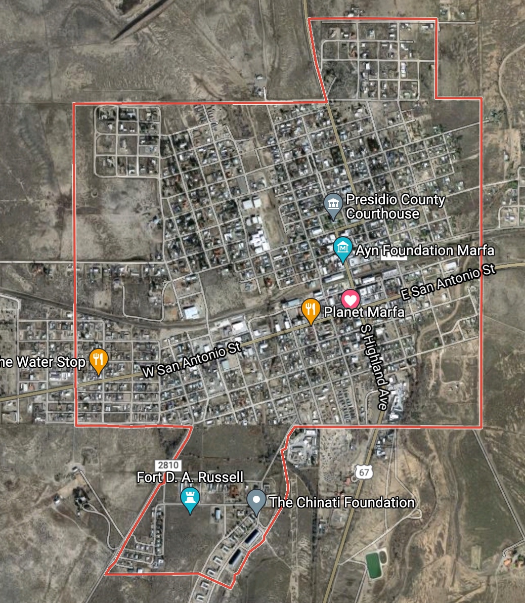 MarfaMarks's tweet photo. The primary motif of Marfa Marks is the outline of the town of Marfa https://t.co/KyIhUJajPs