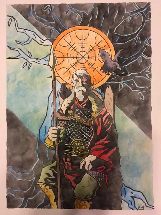 Heliotrophy's tweet photo. WHO IS ODIN?

Wanderer, priest, King of the Gods and Father of All, it's time for a thread on the preeminent Norse deity https://t.co/aGJjLNCAOf