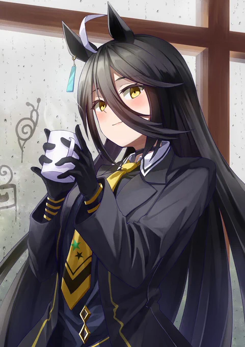 "ご一緒に…いかがですか?"
#マンハッタンカフェ 
#ウマ娘 
