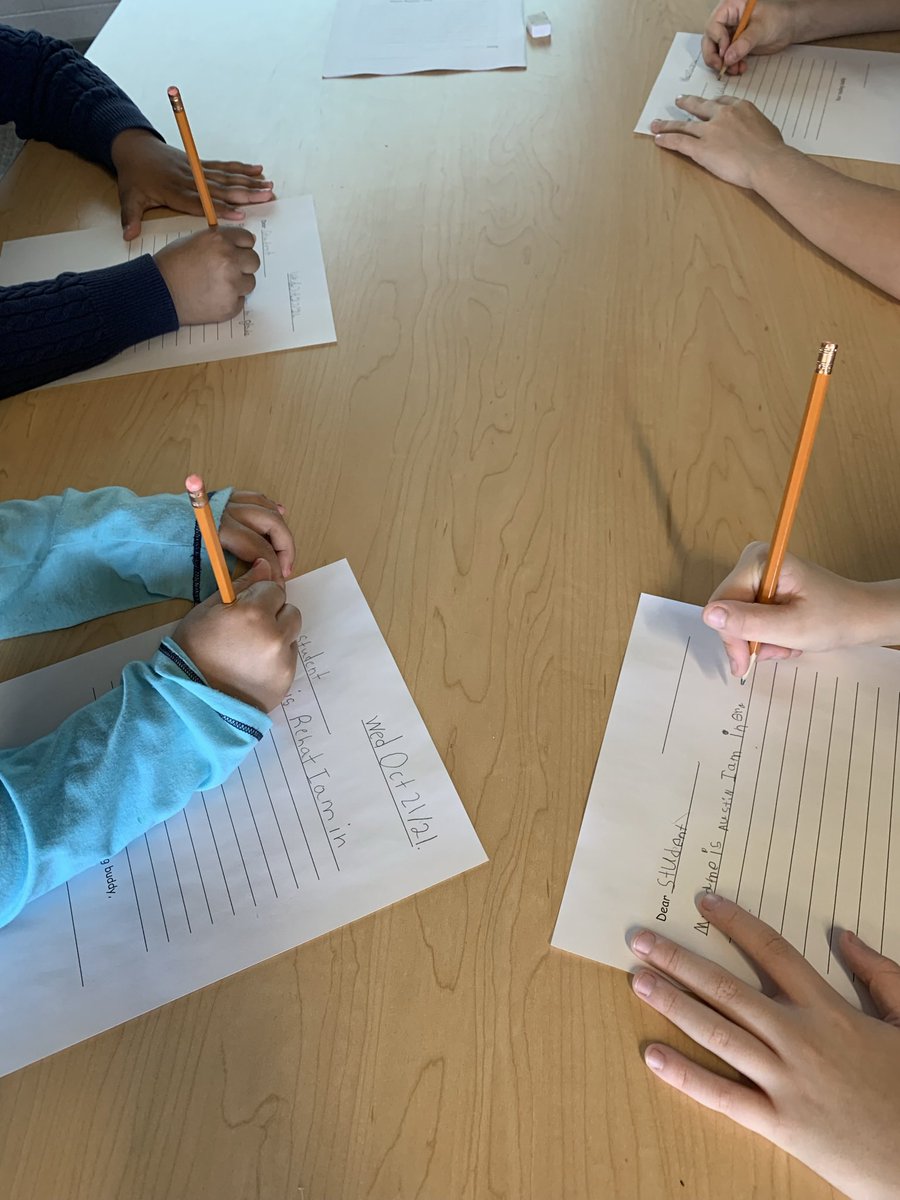 A group of Grade 2’s in <a href="/BairdAUPS/">Melanie Baird</a> class <a href="/allistonunion/">Alliston Union PS</a> writing friendly letters in the library today! We are writing to students @PortageView working with <a href="/pawspvpstoread/">PVPS Library</a> celebrating “Dragons in a Bag” as our #GRA21 pick! We are looking forward to hearing back! <a href="/SCDSBLiteracy/">SCDSBliteracy</a>