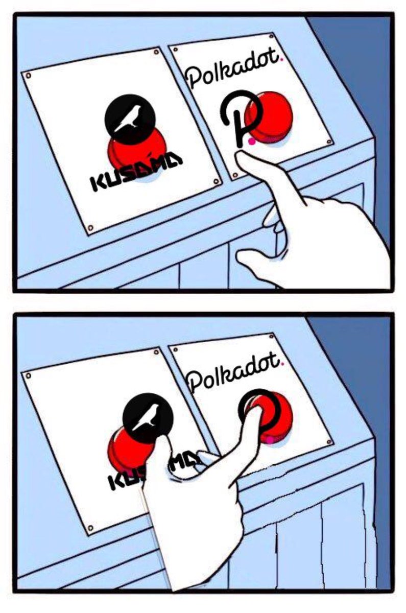 panaCRYPTOlife's tweet photo. #dotsmas community be like #greatproblems to have $ksm $dot #kusama #parachains #polkadot https://t.co/fGscWPSloA