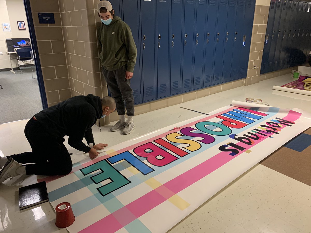 Mrs. Idell (@lhs210idell) on Twitter photo Graphic Design Positive Message Murals!! My student have been working hard and have done an amazing job on these. Thanks to the Maker Space in the Citco Innovation Academy for printing these beauties out! Hallway installation coming soon⊠#golemont #WeAreLemont <a href="/Lemont_HS/">Lemont High School</a> Graphic Design Positive Message Murals!! My student have been working hard and have done an amazing job on these. Thanks to the Maker Space in the Citco Innovation Academy for printing these beauties out! Hallway installation coming soon⊠#golemont #WeAreLemont <a href="/Lemont_HS/">Lemont High School</a>
