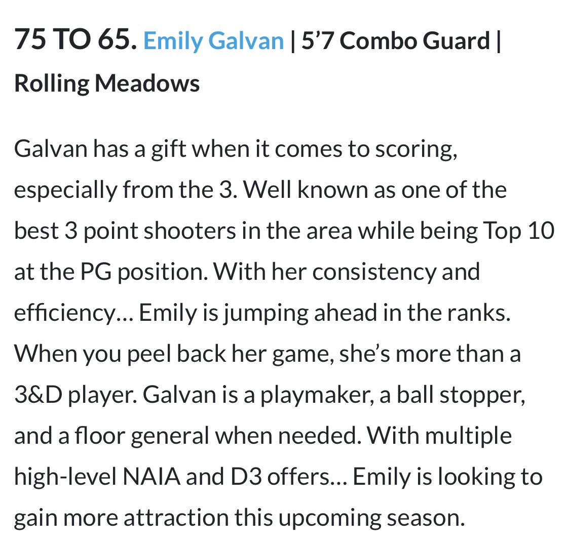 Thank you <a href="/PGHByron/">Byron Xerxes Livsey</a> - appreciate the write-up !! Excited to get my senior season started ! <a href="/RMGirlsHoops/">Rolling Meadows Girls Basketball</a> <a href="/ChiHoopsExpress/">(CHE) Jerald Davis</a> <a href="/PGHIllinois/">Prep Girls Hoops Illinois</a> @prephoopsjacob