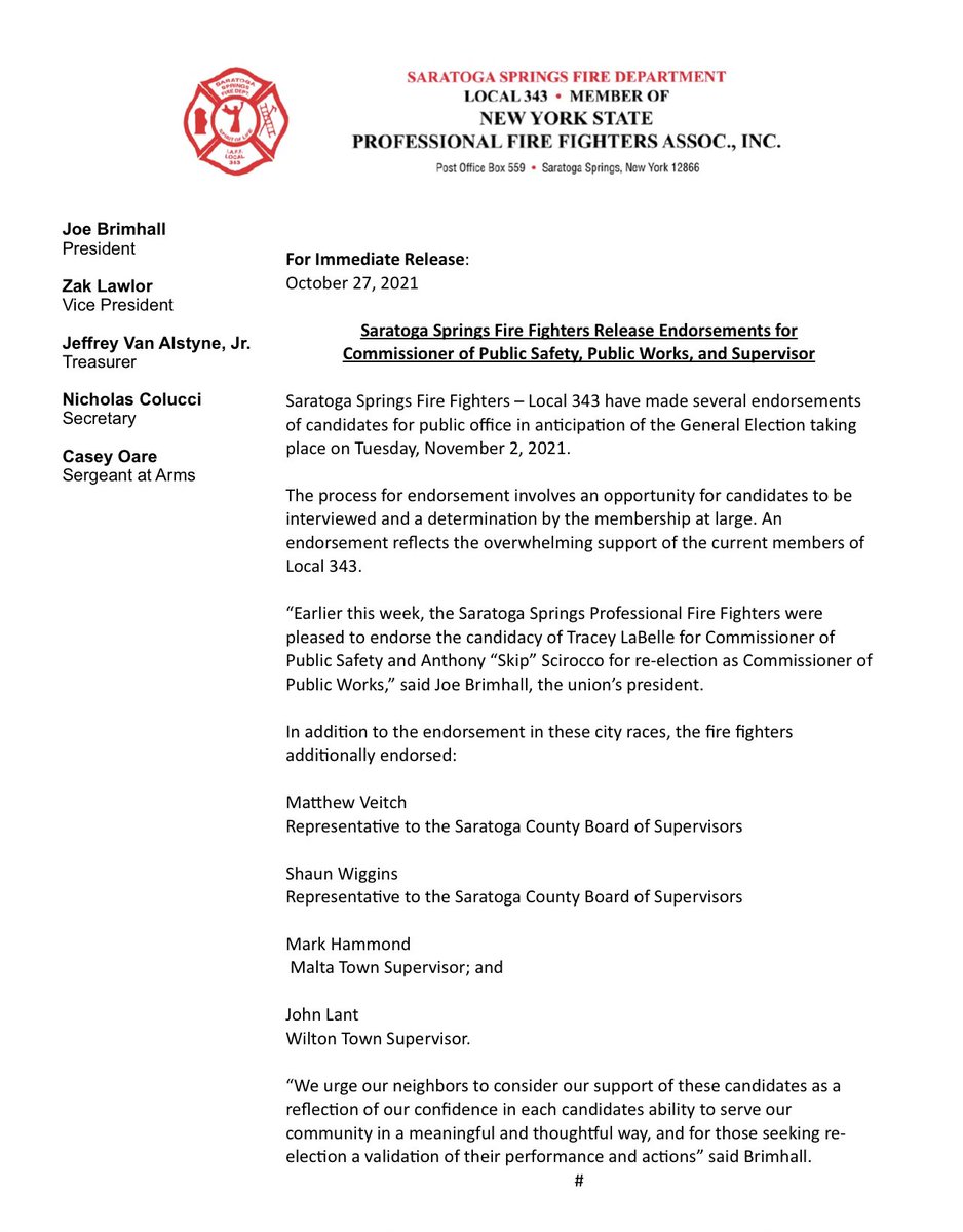 Saratoga Springs Firefighters tweet media