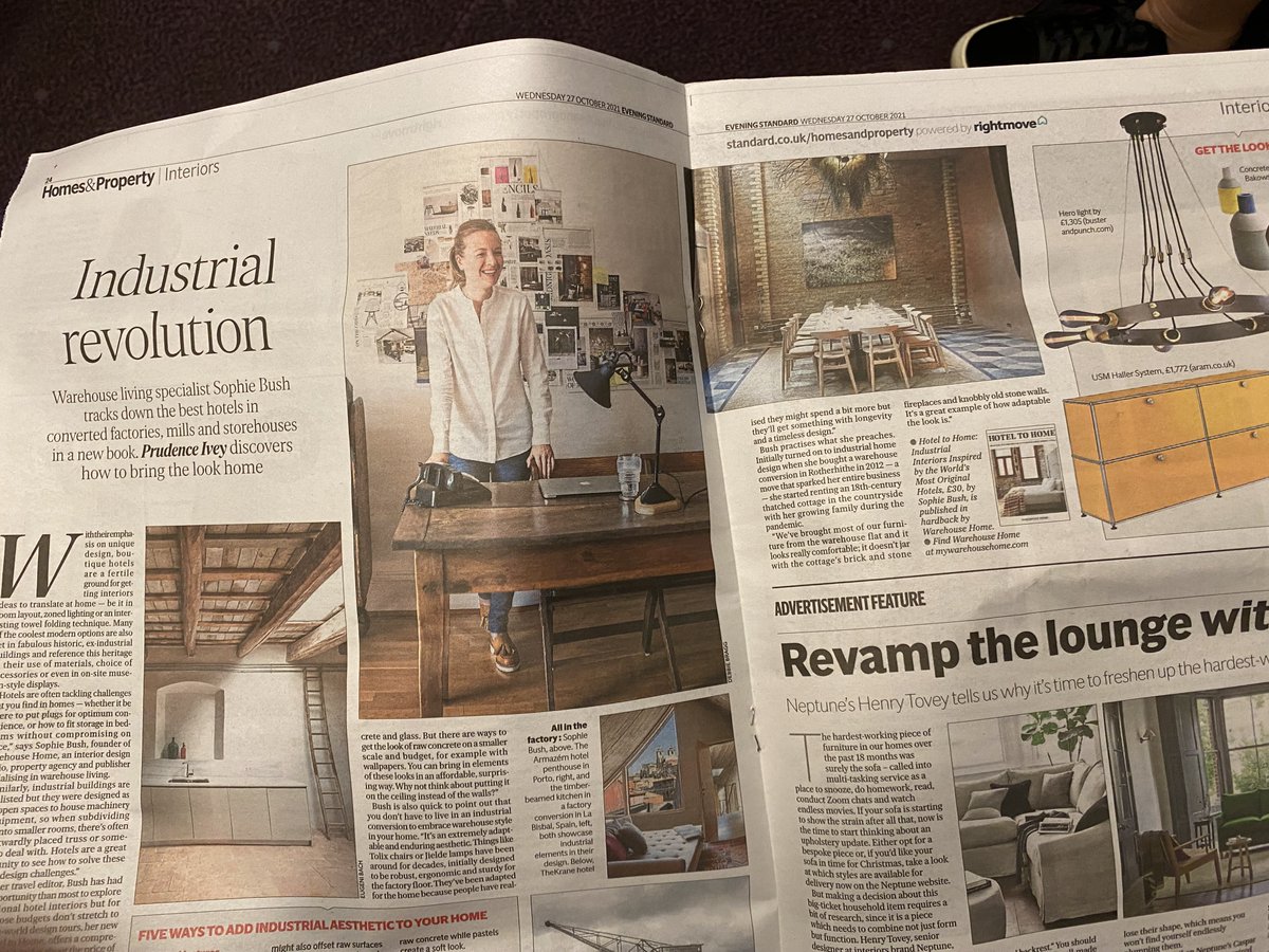 A super review of our new interiors book 'Hotel To Home' in today's @EveningStandard 
amazon.co.uk/Hotel-Home-Ind… 
#recommendedreading #interiordecor