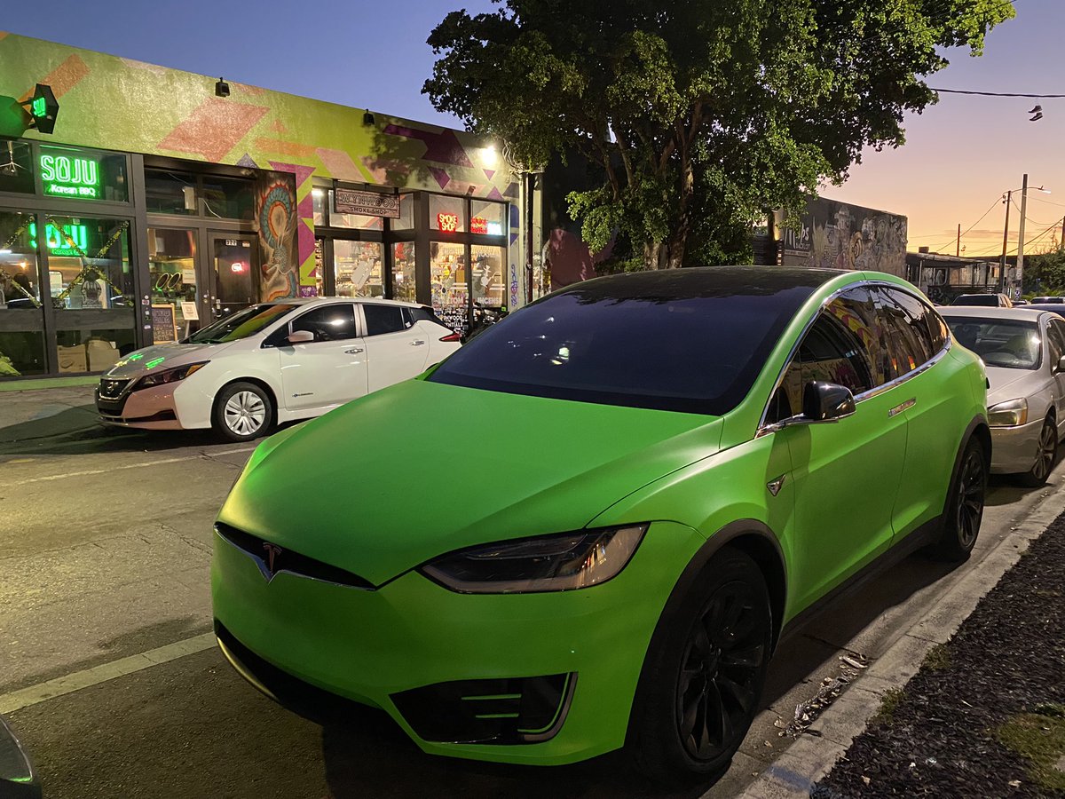 pamgranda's tweet photo. Favorite spotting @WynwoodMiami … what a sick @Tesla https://t.co/HvPsIFAr1m