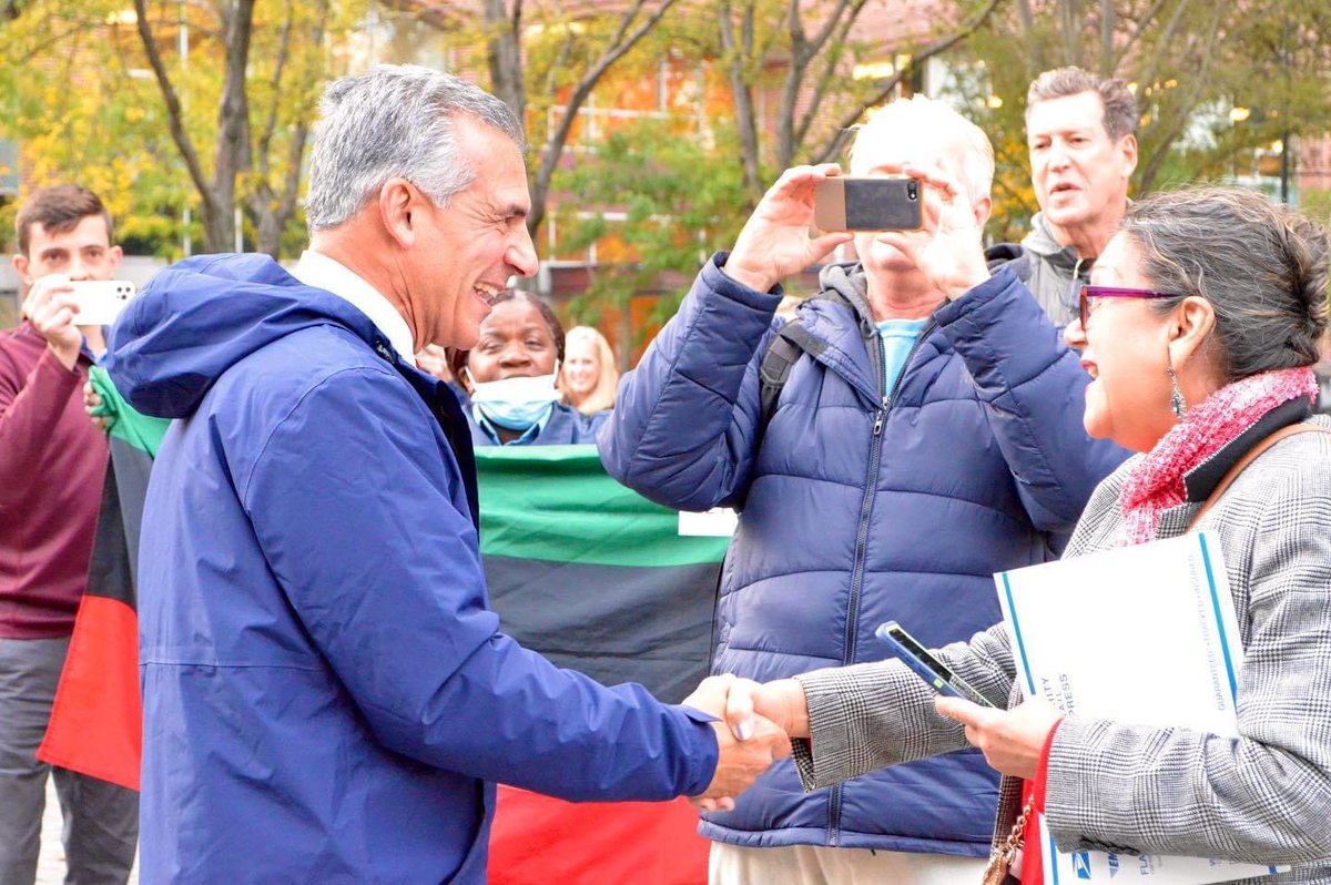 Jack4NJ's tweet photo. Who says we can’t win in the cities? At today’s rally in Hoboken, there were Republicans, Democrats, Unaffiliated/Independents and people of every color. Let’s get this done! Phil Murphy is One and Done in ‘21! https://t.co/SrWkTL0Et8