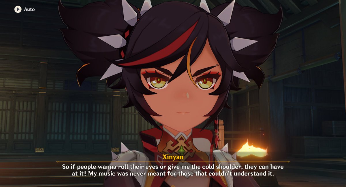 bambooshootsoup's tweet photo. Genshin has some real nice quotes... which oftentimes goes past their fanbase's heads. 

'If an artist creates something and you're not into it. Then it's not for you. '

'It is a fictional character, it's not that deep.'

'Learn the difference between fantasy and reality.' https://t.co/7p7n3XJ9yY