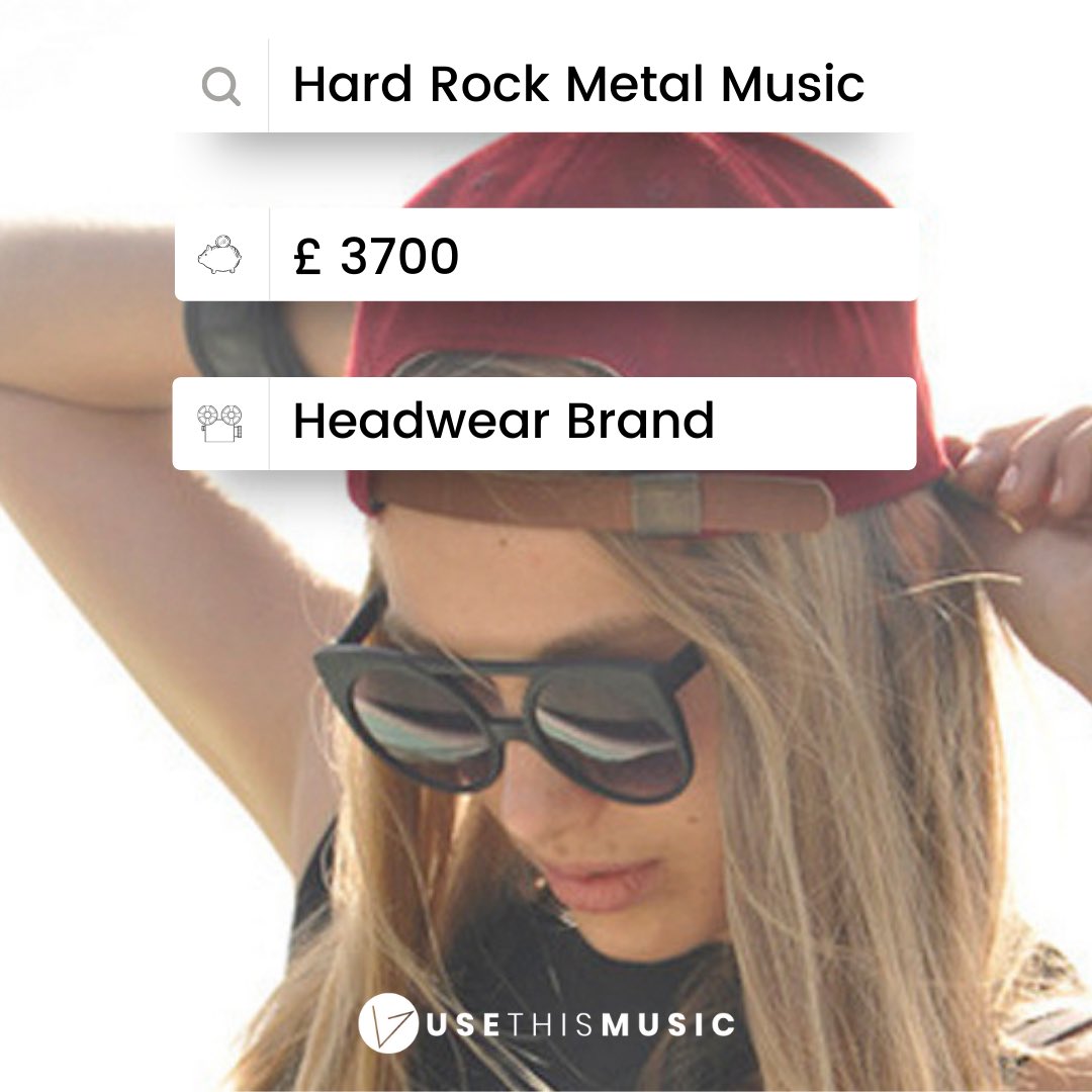 MUSIC NEEDED: Heavy Rock Metal

FEE: £3700

BRIEF: A headwear brand would like to use a heavy rock / metal song to complement the brands alt ad campaign across online and TV. Inst welcome &amp; any vocals should not be explicit.

DEADLINE: 31/10

APPLY: usethismusic.com 

⚡️
