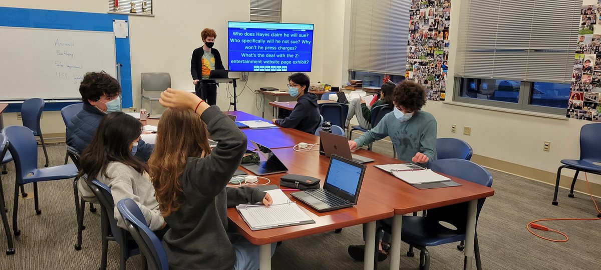 Spending this Wednesday evening playing Mock Trial jeapordy!