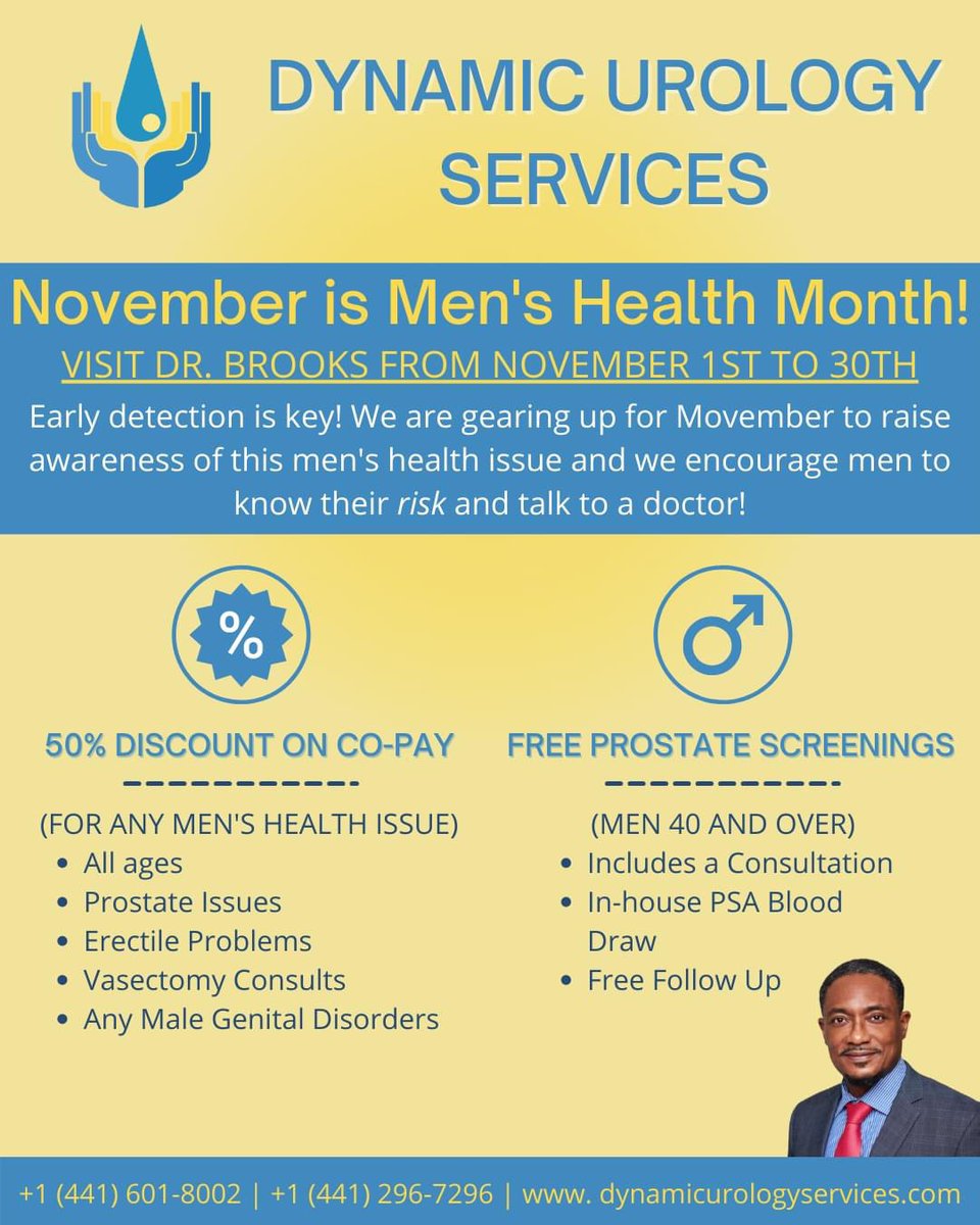 DynamicUrology's tweet photo. …in support of the Movember movement and its goal to improve the wholistic health of the men in our lives https://t.co/630ngkif62