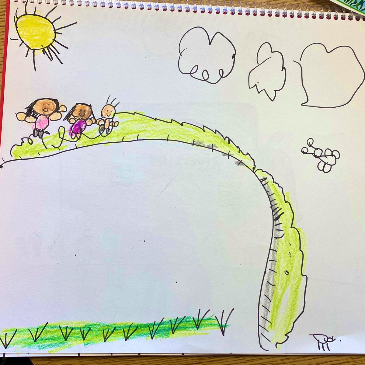 MrsMoranFCPS's tweet photo. In kindergarten we have learned how to tell our stories across a page, draw people in action, add detail to our setting and color using our 4 star coloring rubric! I am so impressed with how they applied their learning ❤️ #fcpsk #ilovemyjob @FCPS_Kinder @RiversideFCPS https://t.co/5bftJUzAvc