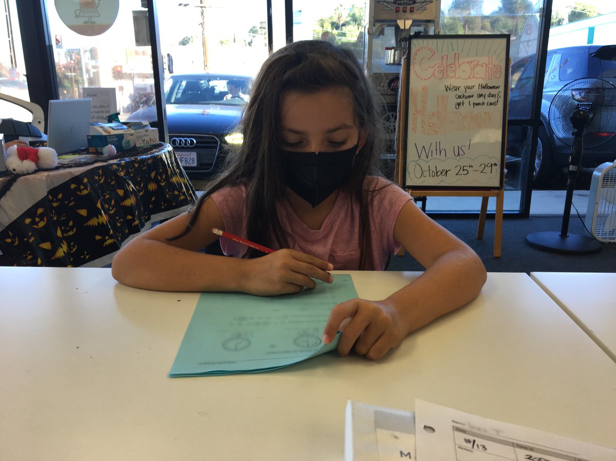 silverlakemath's tweet photo. Ines is working hard on her assessment today! ⭐️ https://t.co/0IJafGiqsD