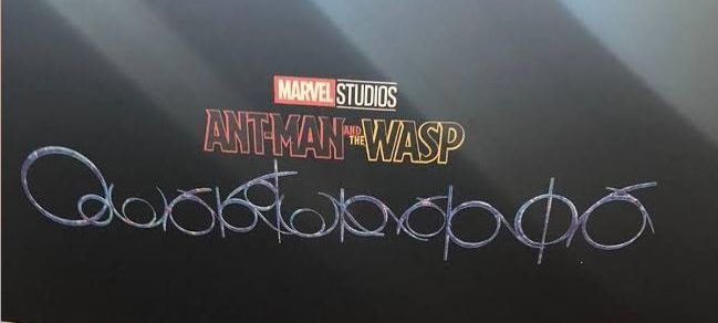 Squishynz's tweet photo. So I was looking at the new logo for the recently revealed ant-man and the wasp film when I noticed something odd @CraigBlanchette #longlivephyrexia #mcucompleat https://t.co/m15ZPWcI1w