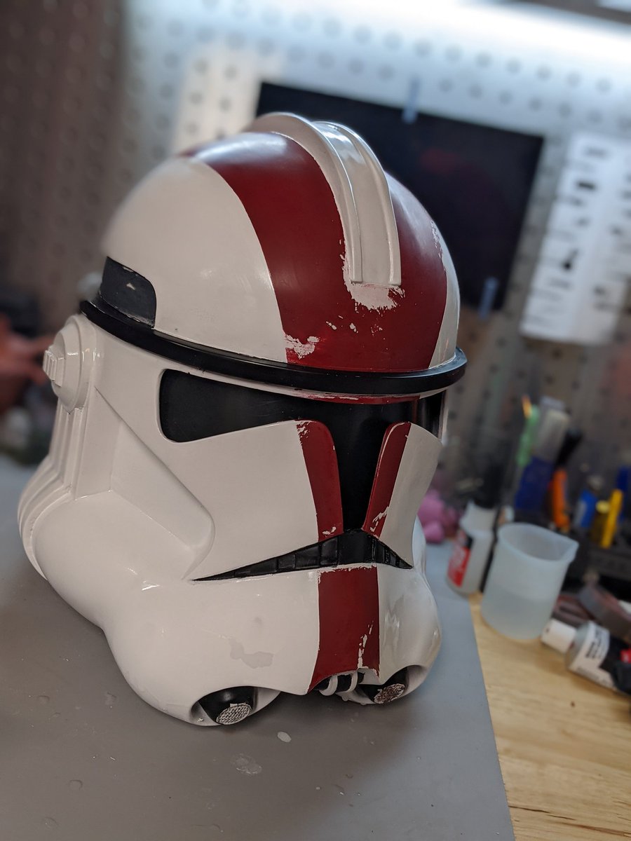 MantaCreations's tweet photo. #StarWars Clone Trooper V2 #3Dprinting just starting the painting and weathering process. Remember props don't have to look perfect. https://t.co/xc6uHqZNFb
