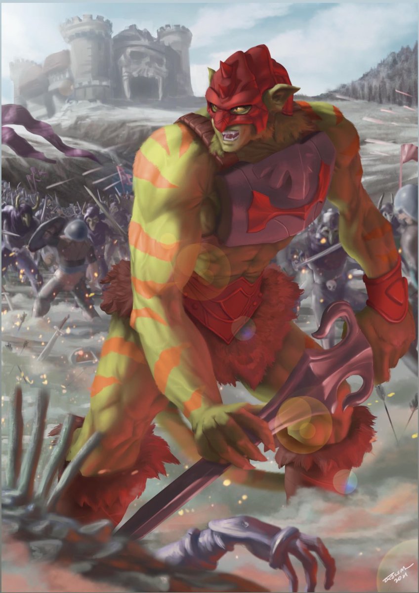 RossMonday's tweet photo. Master of the universe - Battle cat

Had so much fun with this creature bender exercise.
#motu #heman #skeletor #battlecat #creaturebend #digitalart #Photoshop https://t.co/2uNqkBys5C