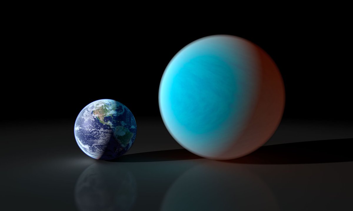 NASAJPL's tweet photo. How to find hidden oceans on planets outside our solar system? Chemistry. A new study shows how the chemicals in an exoplanet’s atmosphere may reveal clues about what lies beneath and, specifically, which worlds are too hot to support liquid water oceans. https://t.co/Gf8K2i5sQf https://t.co/nJtiTz9J3t