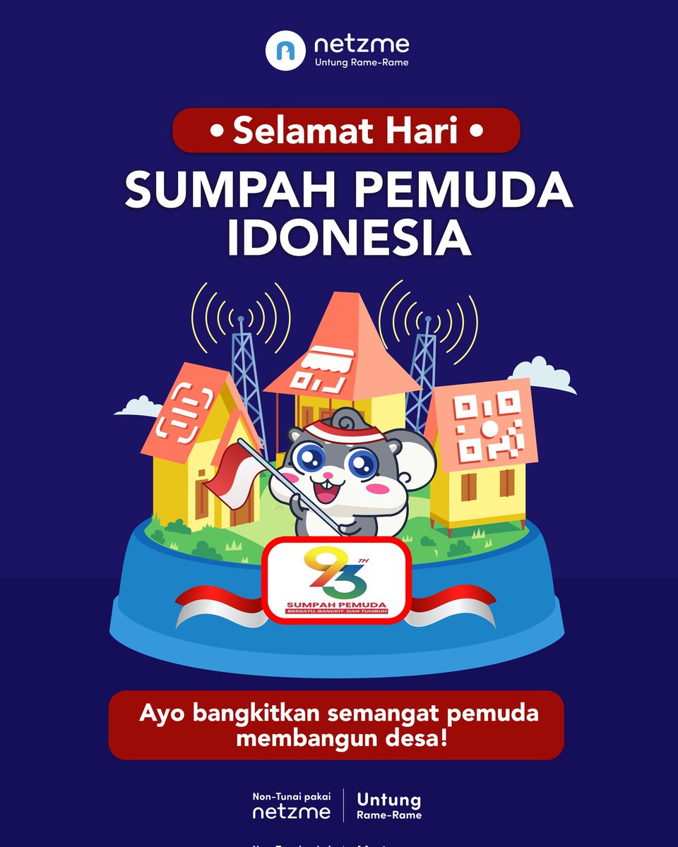 Hari ini adalah hari bagi para pemuda Indonesia yang bermimpi memajukan bangsa dan negara!! 

SELAMAT HARI SUMPAH PEMUDA, NETZMIAN!! 🤩