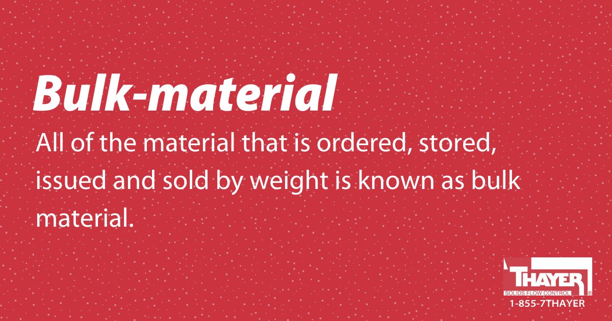 ThayerScale's tweet photo. We have talked about 'bulk-material' before, like when we talk about our pet food clients, but you know what that means?
#bulk #bulkmaterial #petfoodprocessing #ThayerScale #WordWednesday #Wordoftheday https://t.co/Zd45fsSkfv