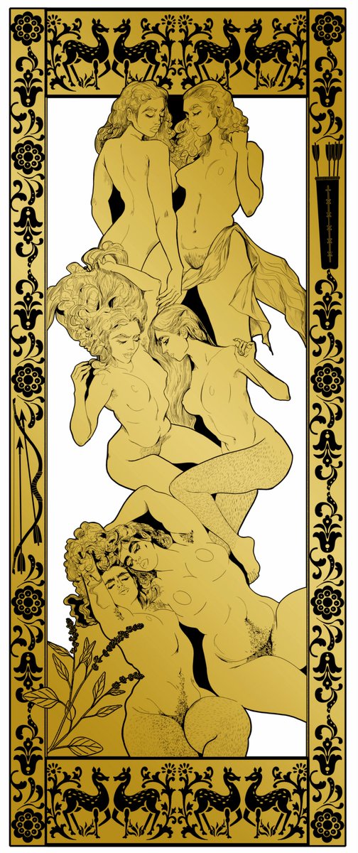 Artemis &amp; The Nymphs metal bookmark, anyone?