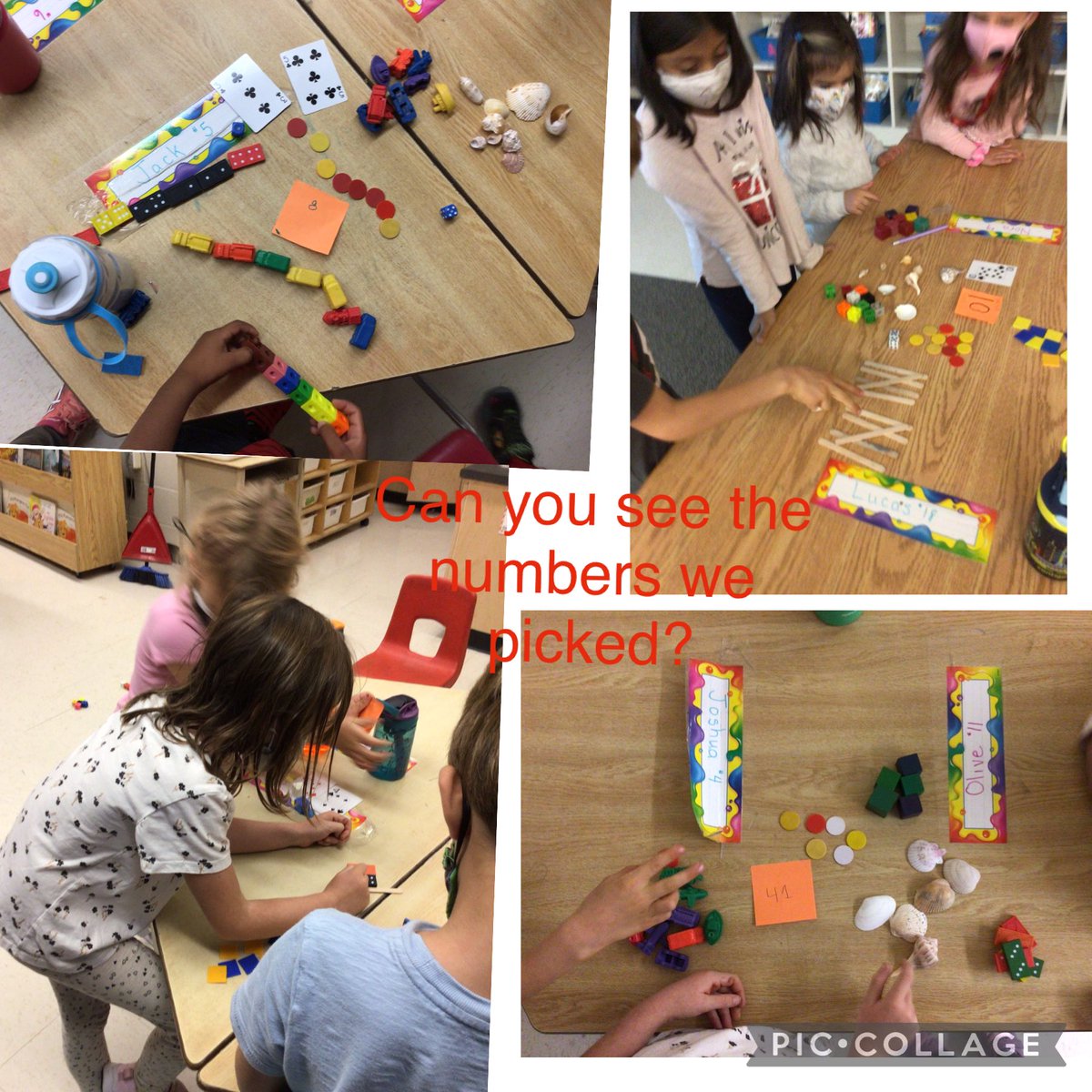 Thanks to <a href="/neal1516/">Lora Neal 🇨🇦</a> we attempted represent a number of our choice in different ways using a variety of materials and math tools. Can you recognize some of the numbers we chose?