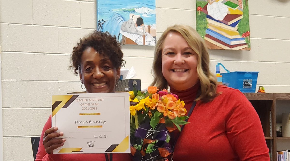 WingateESNC's tweet photo. Congratulations to Wingate Elementary's Teacher of the Year 2021-22, Randy Rutledge & TA of the Year, Denise Brantley! #wingatestrong #learners2leaders #clearcollaborativevision @AGHoulihan @UCPSNC @Renee_McKinnon1 @educatingall @APShanda @RJ_4th_Grade https://t.co/x1Kx3WeoVK