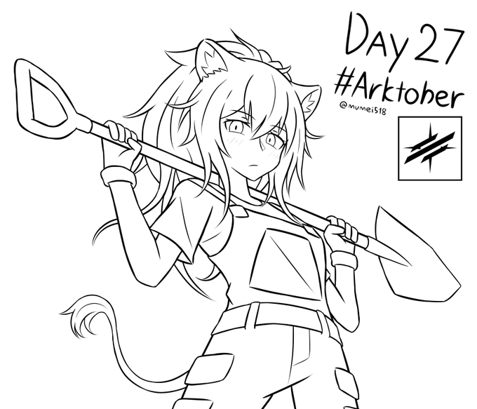 Day 27. Favorite vanguard (Siege)
#Arktober  #アークナイツ #明日方舟 