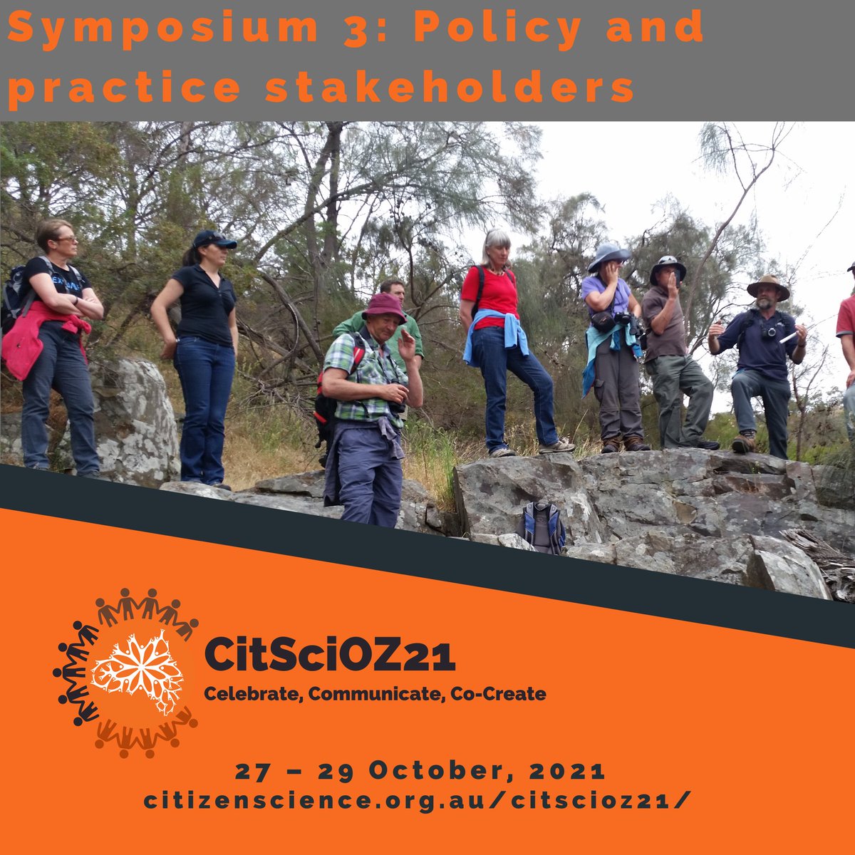 CitSciOZ's tweet photo. Symposium 3_3.30pm Building capacity for #citizenscience amongst policy and practice stakeholders Yvonne Laird; Kate Garvey; Amani Sobhan; Sean O'Rourke; Karen Wardle; Ben Smith; Katherine Pontifex; Samantha Rowbotham #preventionproject #publichealth #CitSciOz21 https://t.co/Di1mPN4UgO