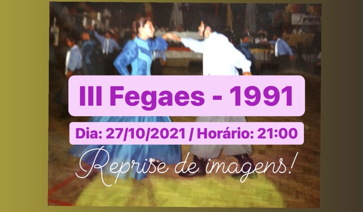 FegaesRS's tweet photo. _*Recordando um pouco da nossa história*_

*III FEGAES* - FESTIVAL GAÚCHO ESTADUAL ESTUDANTIL

_*ANO DE 1991*_
(_Reprise de imagens_)

https://t.co/V33Pa2QtMA https://t.co/jby1fx8Tig